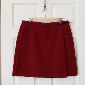 L.L. Bean Flannel Faux Wrap Skirt - 12 P